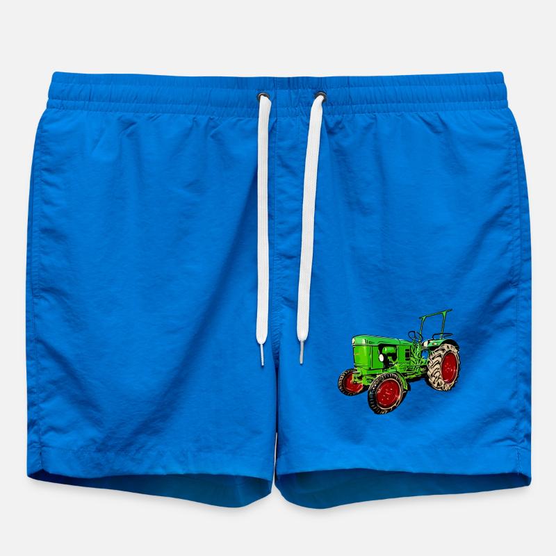 Old Tractor D25 - Swim Trunks - cobalt blue