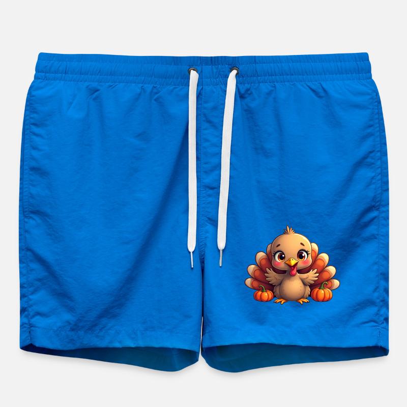 Bébé dinde de Thanksgiving - Short de bain - cobalt blue