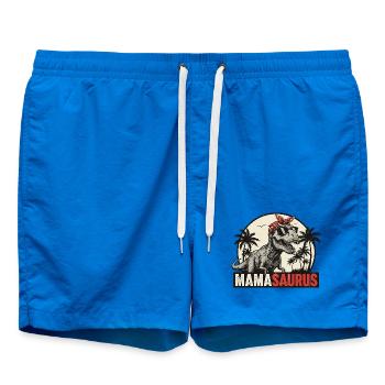 Mamasaurus – Cooles T-Rex Design für Mütter - Badeshorts - Cobalt blue - Vorne