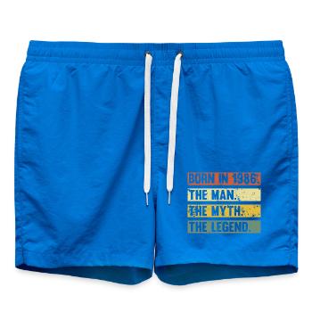 Geboren 1986: Der Mann Mythos Legende - Badeshorts - Cobalt blue - Vorne