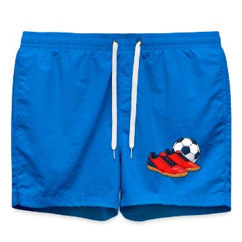 Futsal-Schuhe und Ball - Badeshorts - Cobalt blue - Vorne - AI Model Male 185 light (185cm)