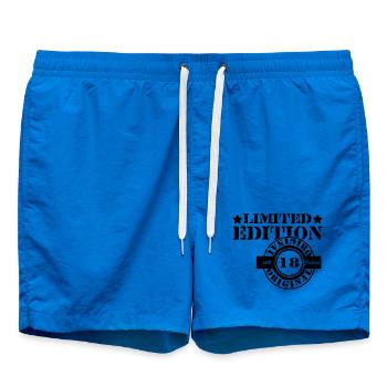 18. Geburtstag ,Volljährig , org.lim.(25) - Badeshorts - Cobalt blue - Vorne - AI Model Male 185 light (185cm)