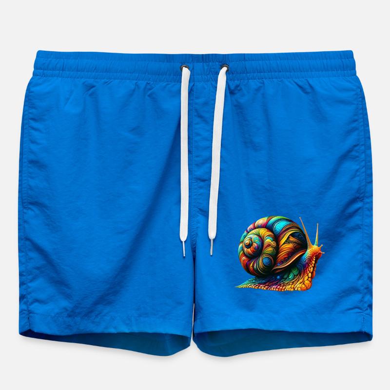 Snail - Swim Trunks - cobalt blue