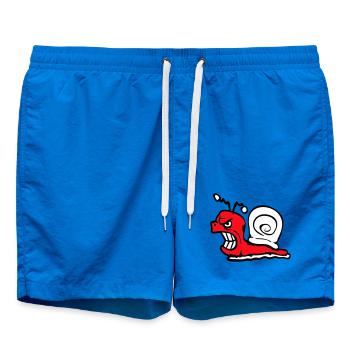 Escargot Mal En colère Attaque Groyage des dents Aigre - Short de bain - cobalt blue - Devant