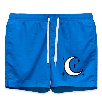 Crescent Moon & Stars | Magic Night - Swim Trunks - cobalt blue - Front