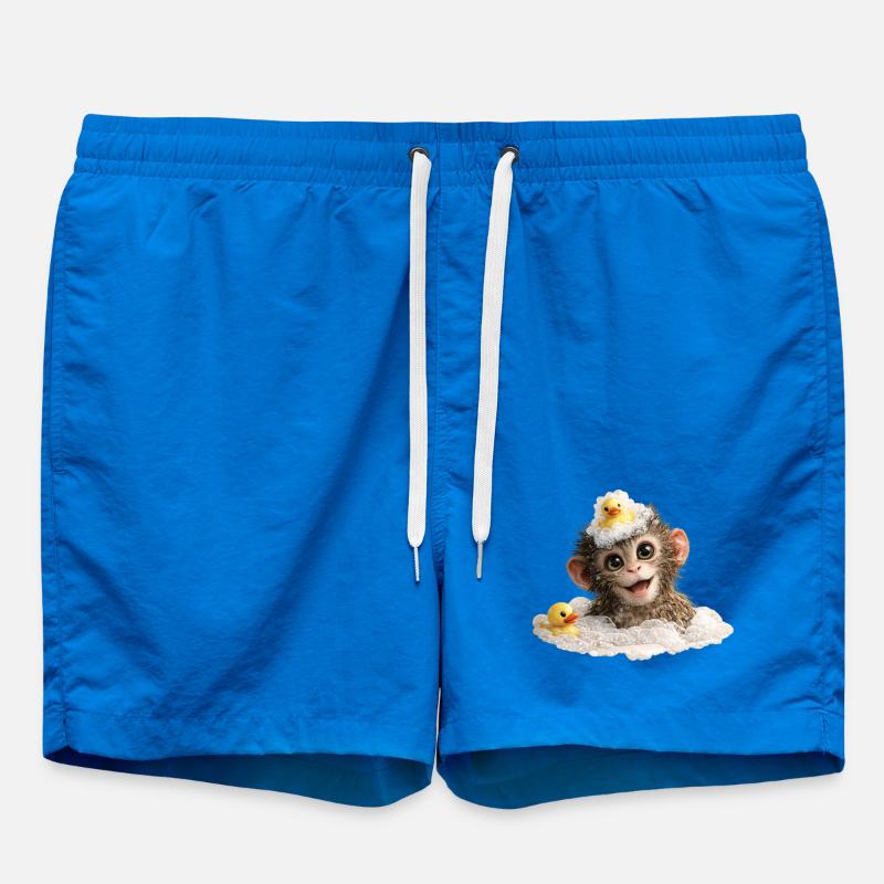 Badezeit-Affenchen mit Badeente - Badeshorts - Cobalt blue