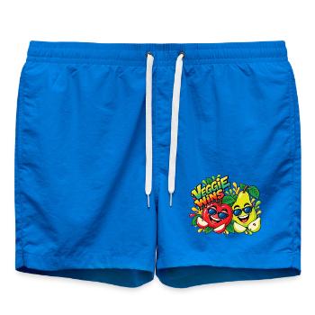 Veggie Wins Apfel Birne - Badeshorts - Cobalt blue - Vorne - AI Model Male 185 light (185cm)