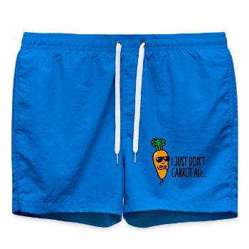 Je ne carotte pas tous les jeux de mots drôles végétaliens - Short de bain - cobalt blue - Devant