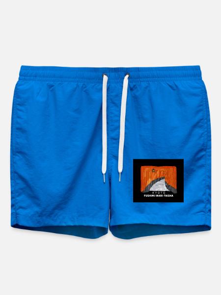 Kyoto, rote Torii, Fushimi Inari Taisha, Japan - Badeshorts - Cobalt blue