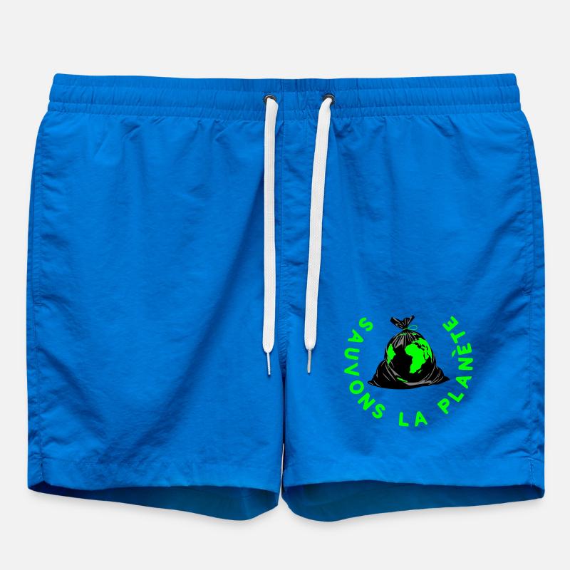 Save the planet - Swim Trunks - cobalt blue