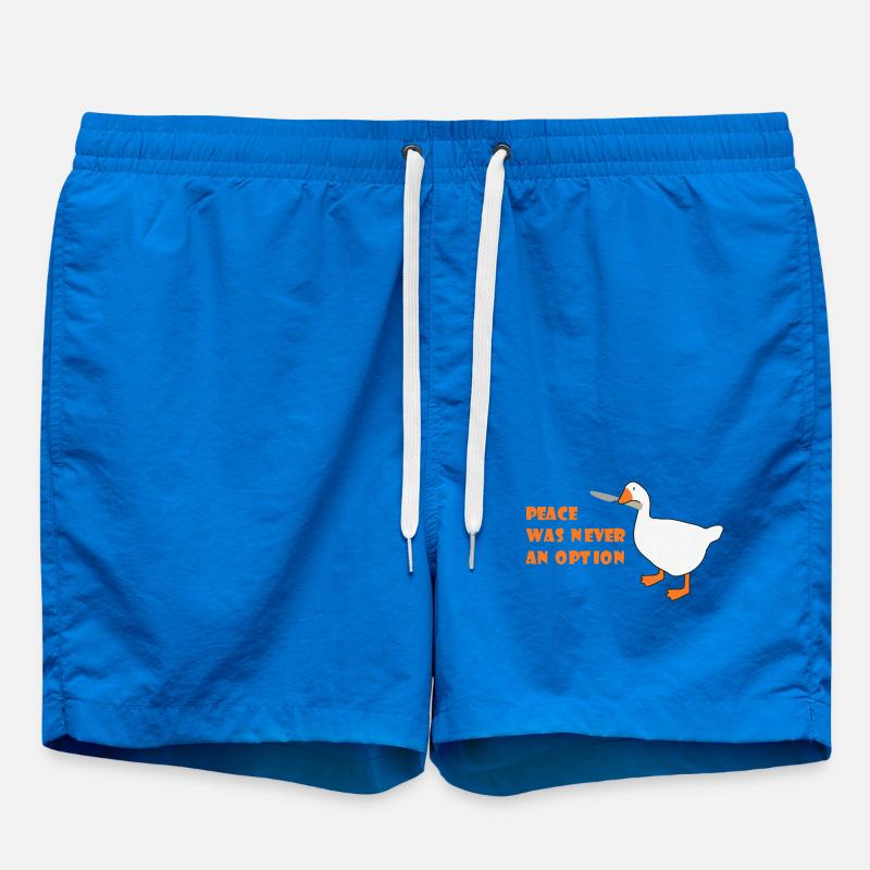 Goose – Peace Was Never an Option - Swim Trunks - cobalt blue