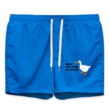 Goose – La paix n’a jamais été une option - Short de bain - cobalt blue - Devant