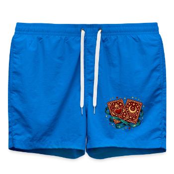 Spielkarten Herz 67 Six Seven Liebe Valentinstag - Badeshorts - Cobalt blue - Vorne