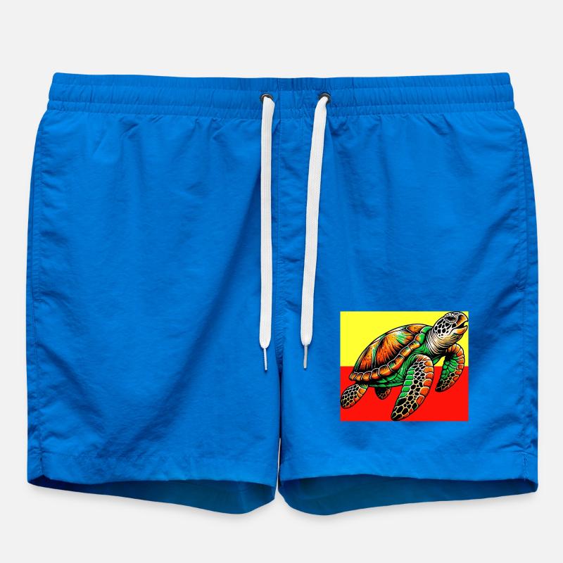 turtle - Swim Trunks - cobalt blue