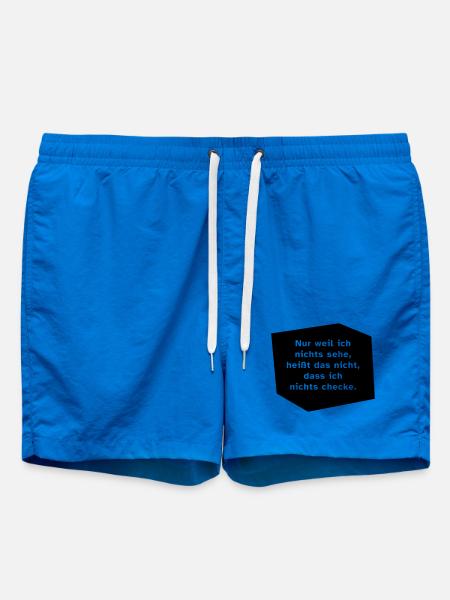 Nur weil ich nichts sehe, ... - Badeshorts - Cobalt blue