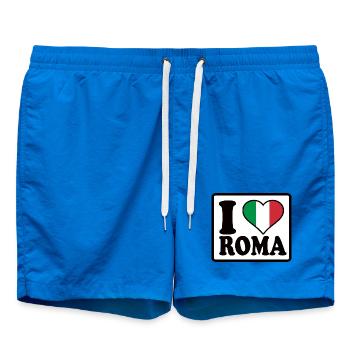 I love Roma, Rome - Swim Trunks - cobalt blue - Front