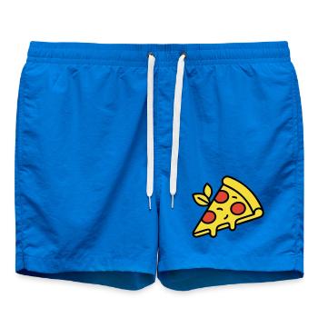 Pizza Piece Italy Food Pizzeria Foodie - Swim Trunks - cobalt blue - Front