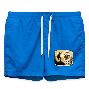 Dein Wille ist deine Waffe - Badeshorts - Cobalt blue - Vorne