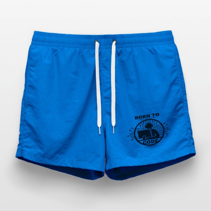Coder Born to Code Programmer Swim Trunks