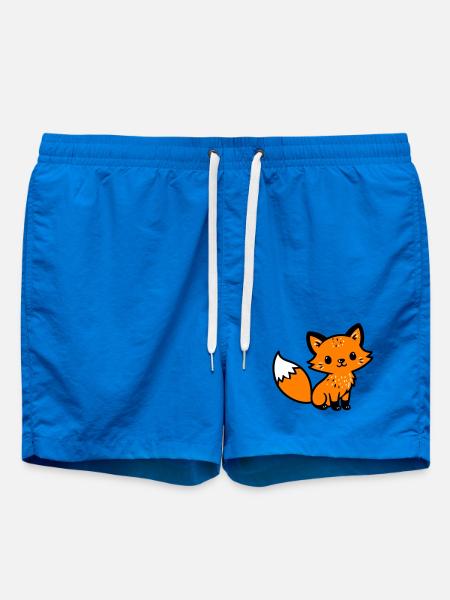 Fuchs Niedlich Comic - Badeshorts - Cobalt blue