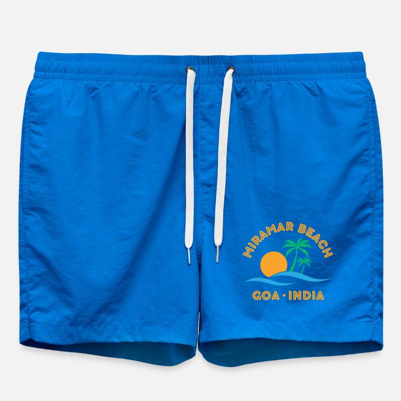 PLAGE DE MIRAM, GOA, INDE - Short de bain - cobalt blue