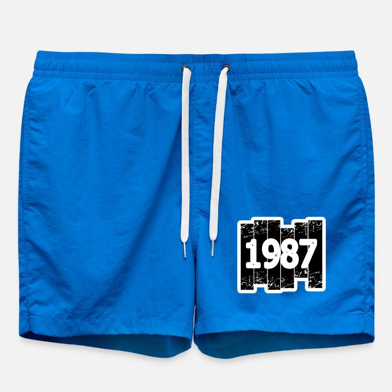 Année 1987 - Short de bain - cobalt blue