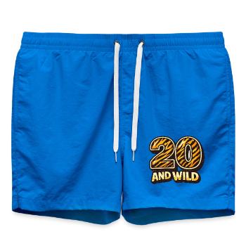 Twenty and Wild Tiger Stripes - Swim Trunks - cobalt blue - Front