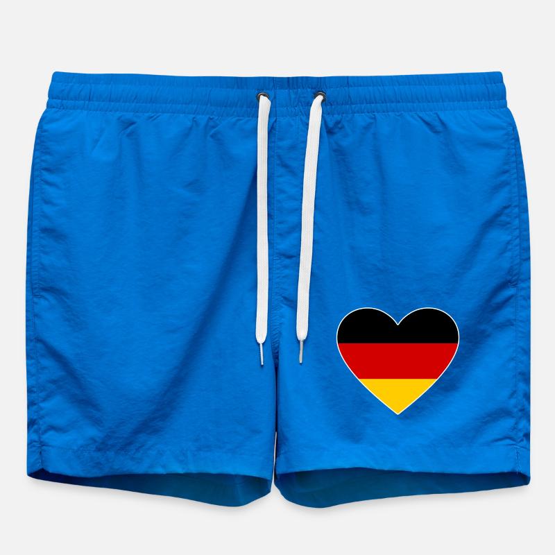 Heart Flag Germany - Swim Trunks - cobalt blue