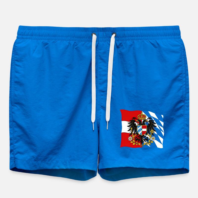 Drapeau d’amitié Bavière Autriche - Short de bain - cobalt blue