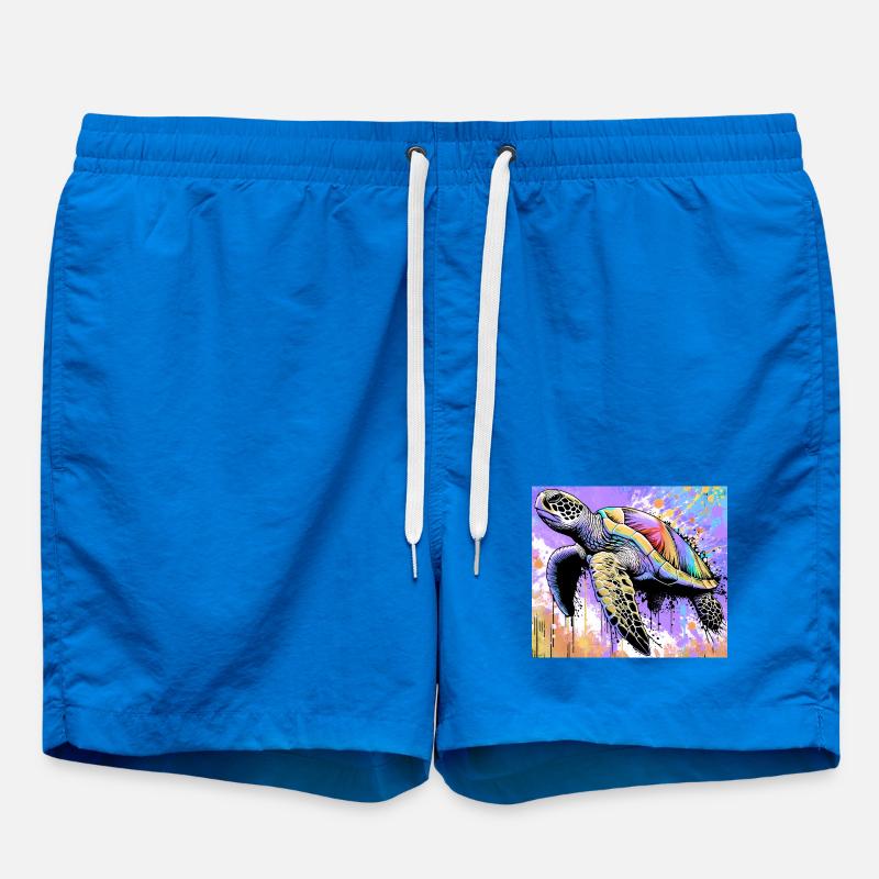 turtle - Swim Trunks - cobalt blue