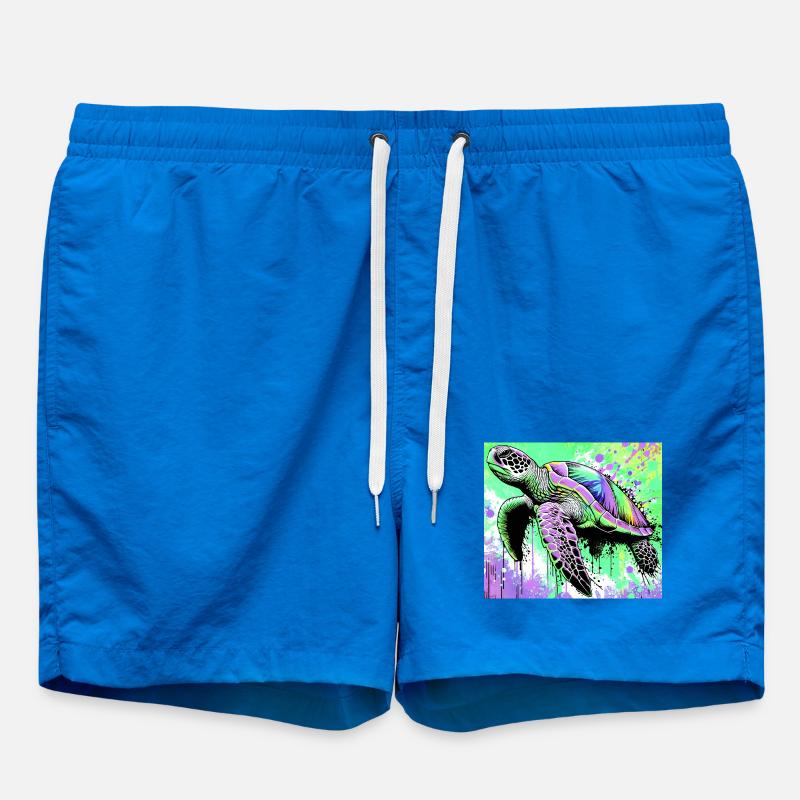 turtle - Swim Trunks - cobalt blue