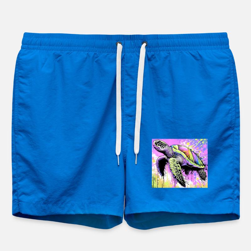 turtle - Swim Trunks - cobalt blue