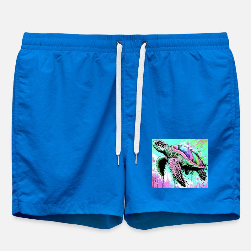 turtle - Swim Trunks - cobalt blue