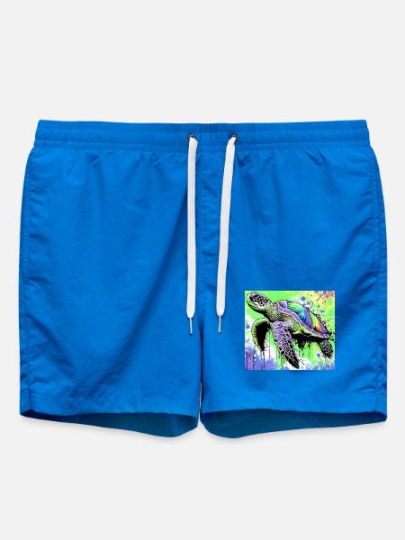 turtle - Swim Trunks - cobalt blue