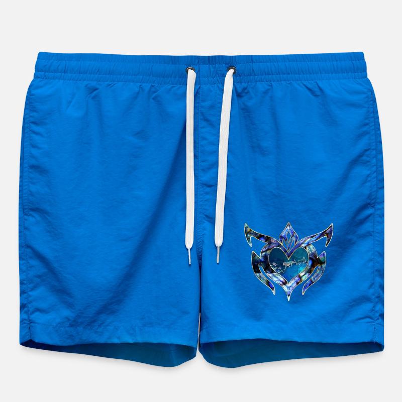 Design floral élégant - Short de bain - cobalt blue