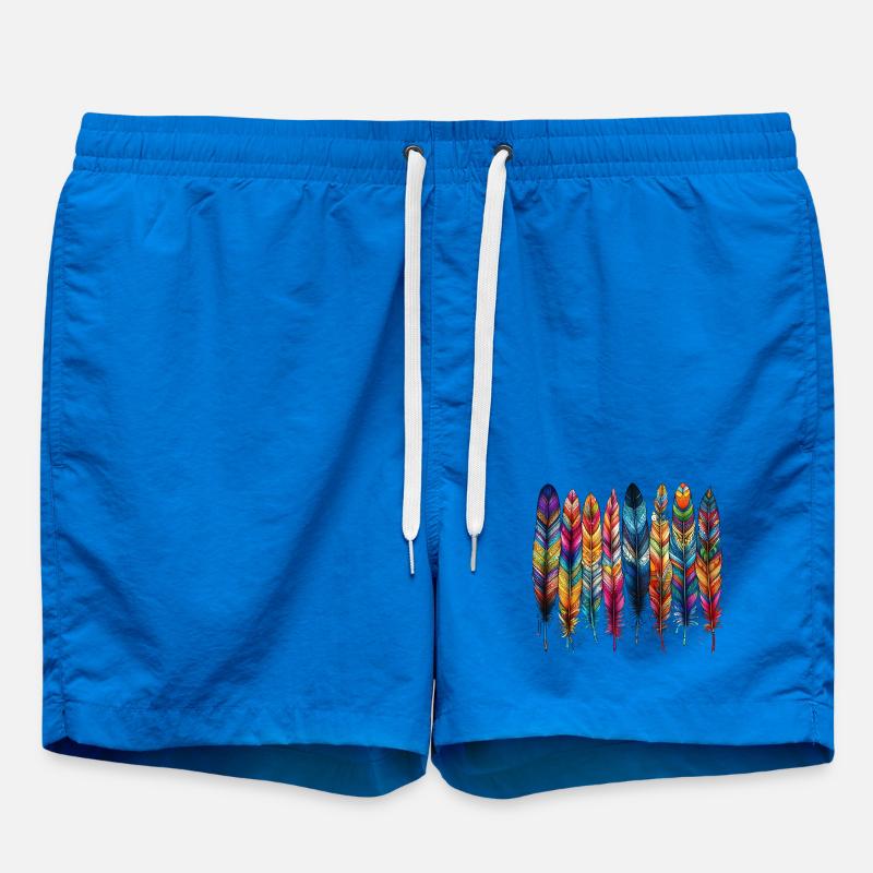 Feathers - Swim Trunks - cobalt blue