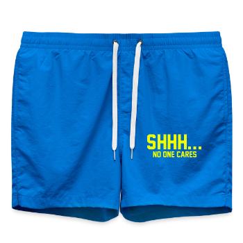 CHUT... Personne ne s’en soucie - Short de bain - cobalt blue - Devant