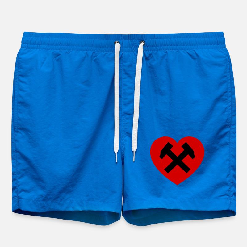 Herz mit Hammer und Sichel - Badeshorts - Cobalt blue
