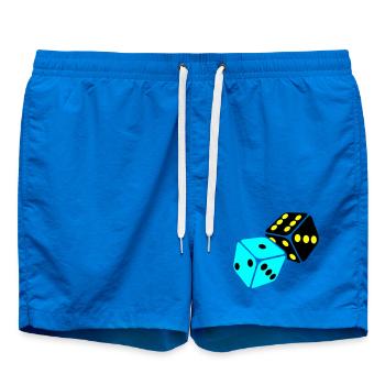 Neon Würfel Spielraum - Badeshorts - Cobalt blue - Vorne