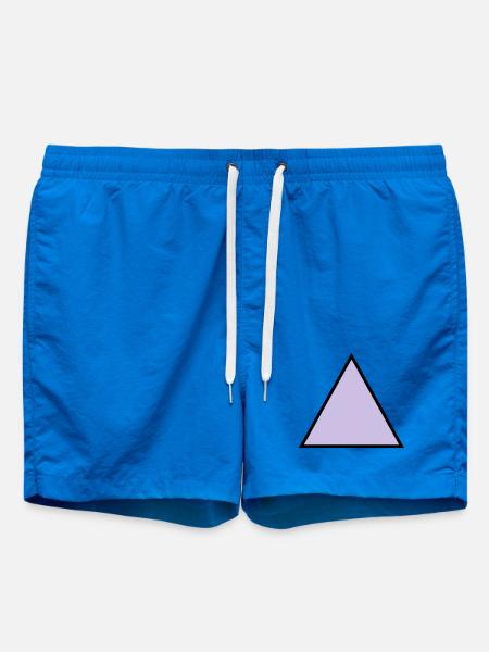 hipster triangle triangle shape - Swim Trunks - cobalt blue