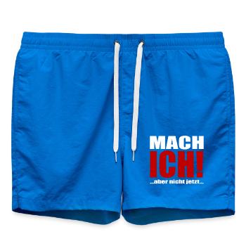 Mach ich aber jetzt nicht - Badeshorts - Cobalt blue - Vorne
