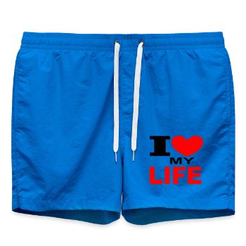 ich liebe mein Leben - Badeshorts - Cobalt blue - Vorne