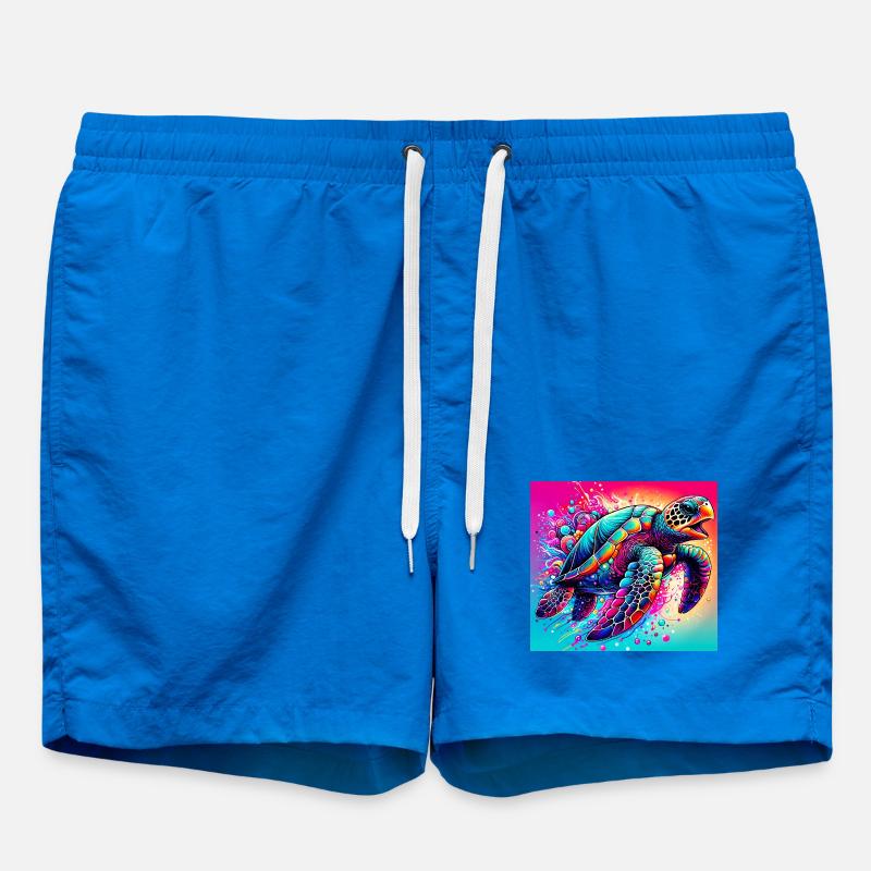 turtle - Swim Trunks - cobalt blue