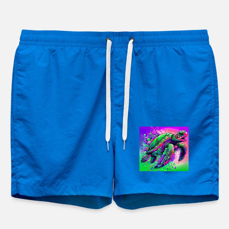 turtle - Swim Trunks - cobalt blue