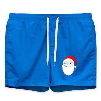 Weihnachtsmann Linienkunst - Badeshorts - Cobalt blue - Vorne