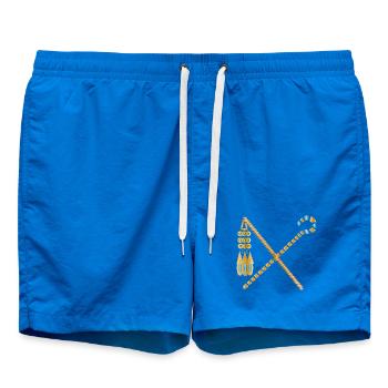 Golden Pharaoh's Scepter – Hook and Flail - Swim Trunks - cobalt blue - Front