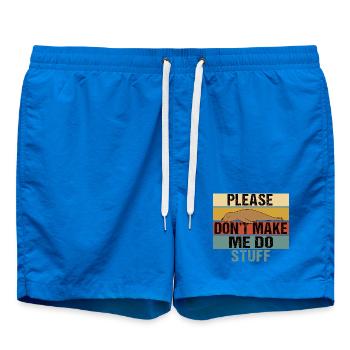 S’il vous plaît, ne me forcez pas à faire des trucs Sea Lion rétro - Short de bain - cobalt blue - Devant