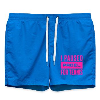 Tennis & Padel Hoodie, Bag for Tennis Players - Swim Trunks - cobalt blue - Front
