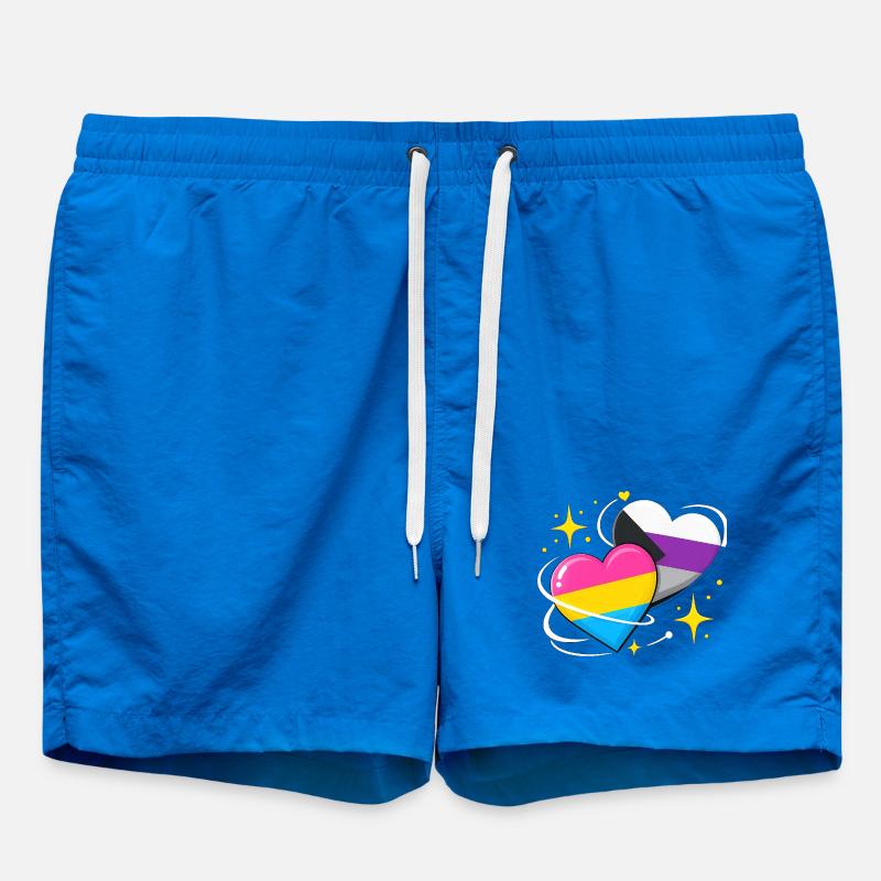 Panromantischer Demisexueller - Badeshorts - Cobalt blue
