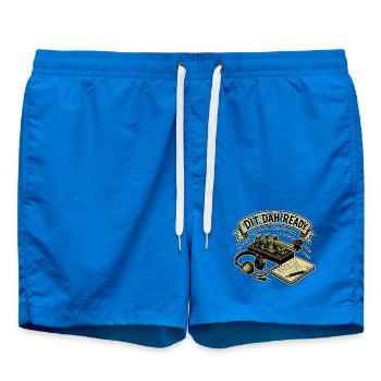 DIT DAH READY - Badeshorts - Cobalt blue - Vorne - AI Model Male 185 light (185cm)